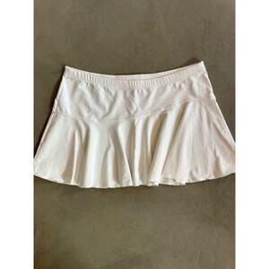 NIKE WOMEN DRI-FIT TENNIS SKIRT WHITE SIZE M 8/10